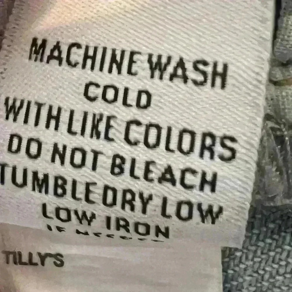 RSQ Girls Mid Length Medium Wash Distressed Denim Shorts Size 10 - Picture 14 of 14